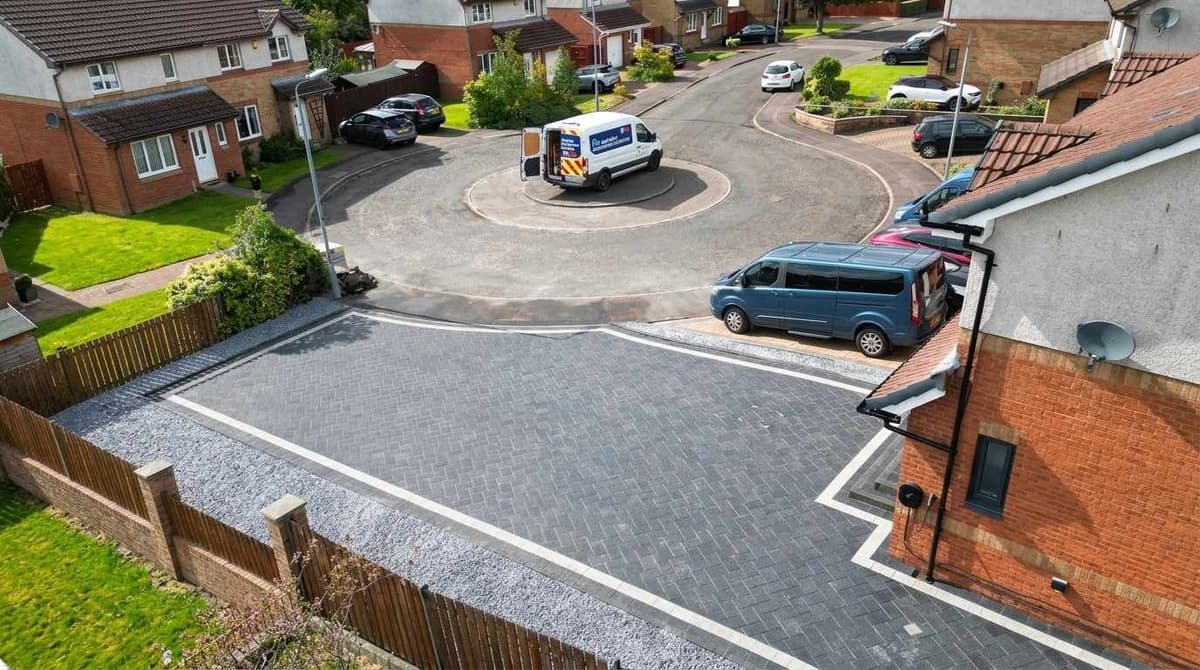 Block paving driveway